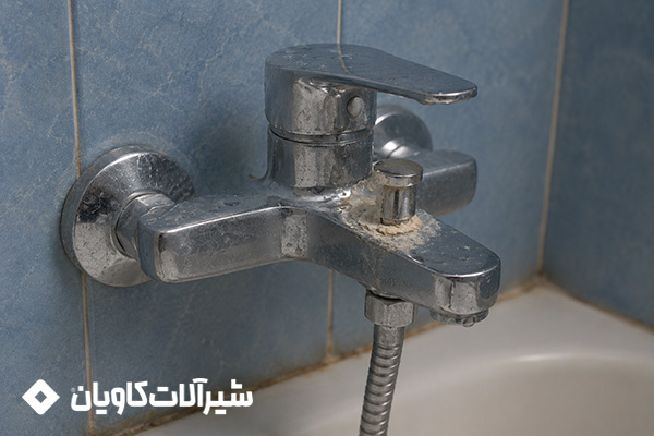 رسوب گرفتگی سوپاپ شیر حمام